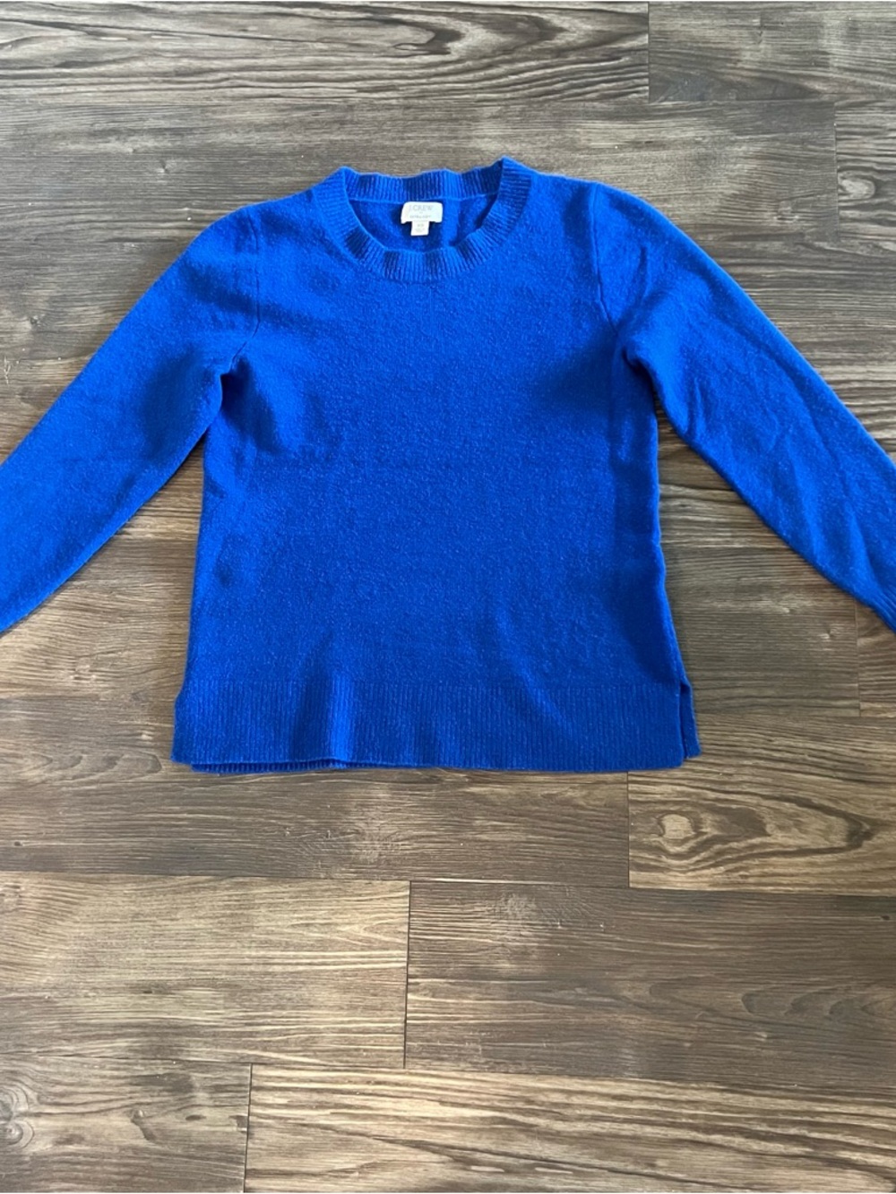J.Crew Blue Crewneck Sweater XS Lightweight Knit Casual Pullover - Picture 3 of 8